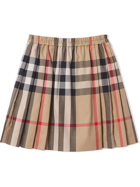 Burberry Schottenrock Mit Falten 